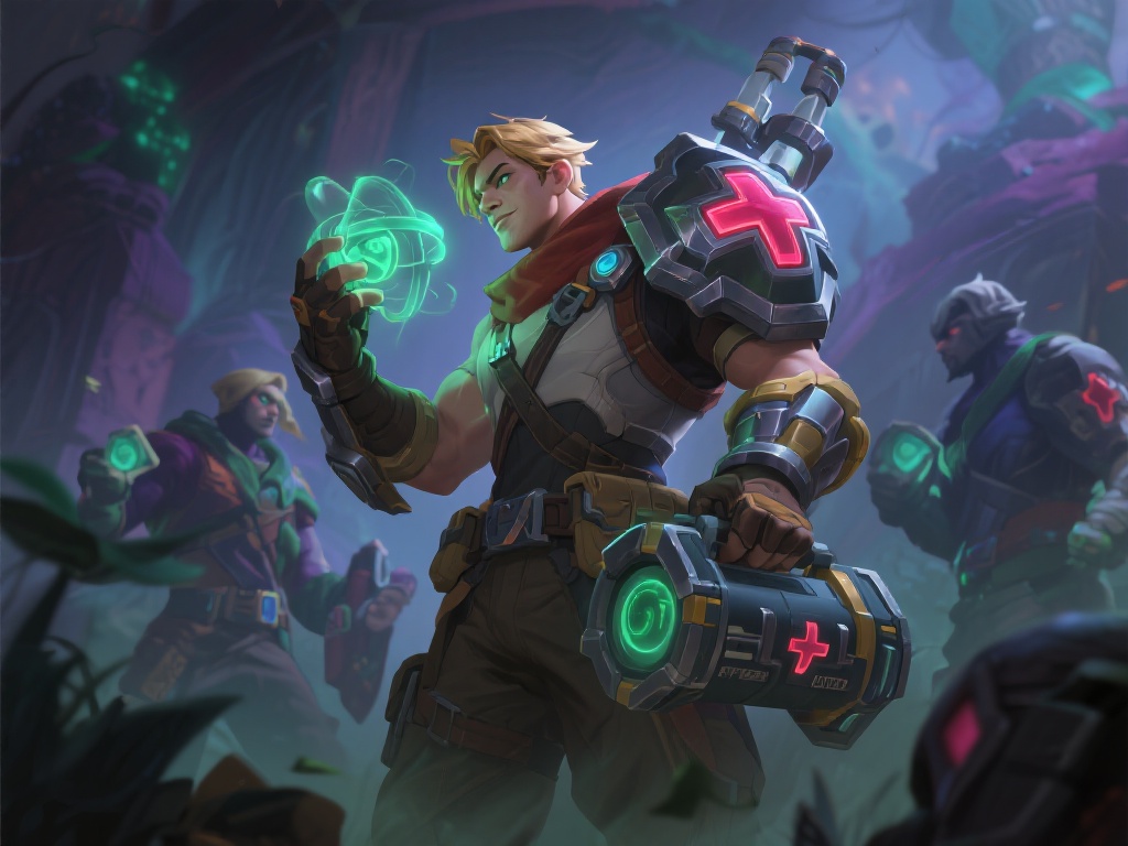 不容忽视的是辅助英雄，他们的存在通常为了